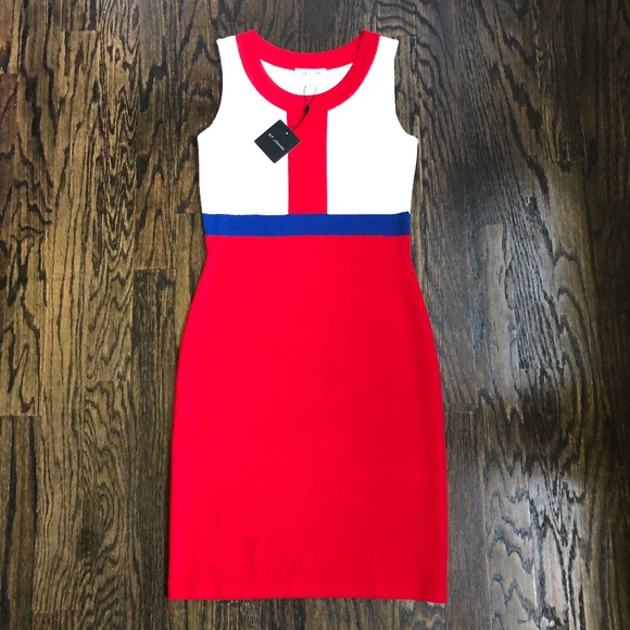 🆕 St. John Colorblock Dress - Picture 1 of 8